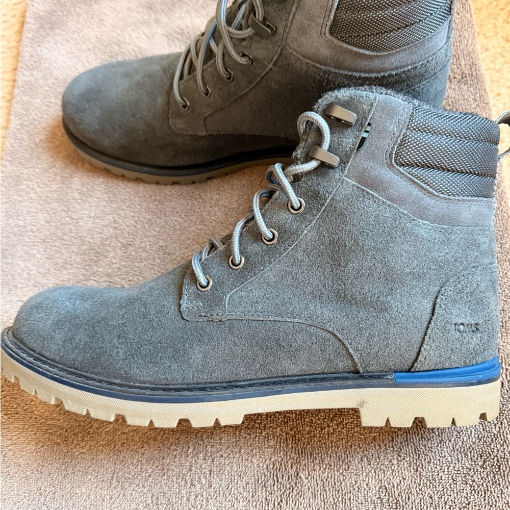 Toms Ashland 2.0  Men's Charcoal Suede Boots 11